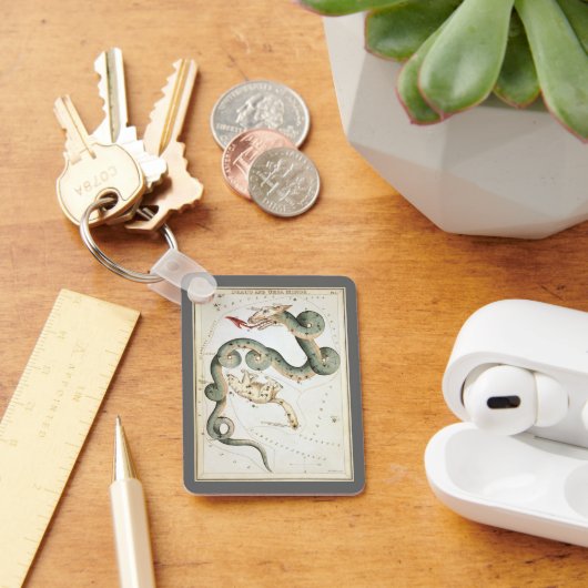 Urania's spiegel, antieke astronomische hemelkaart sleutelhanger (Bureau)