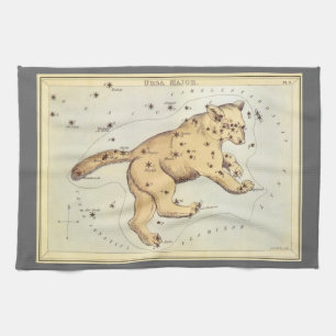 Urania's spiegel, antieke astronomische hemelkaart theedoek