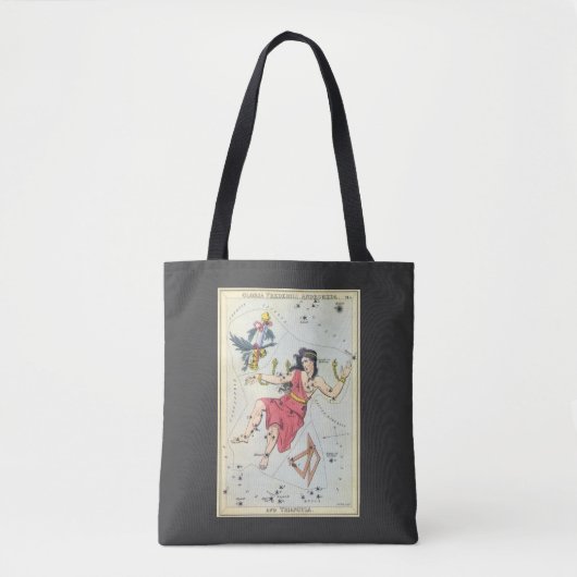 Urania's spiegel, antieke astronomische hemelkaart tote bag (Voorkant)