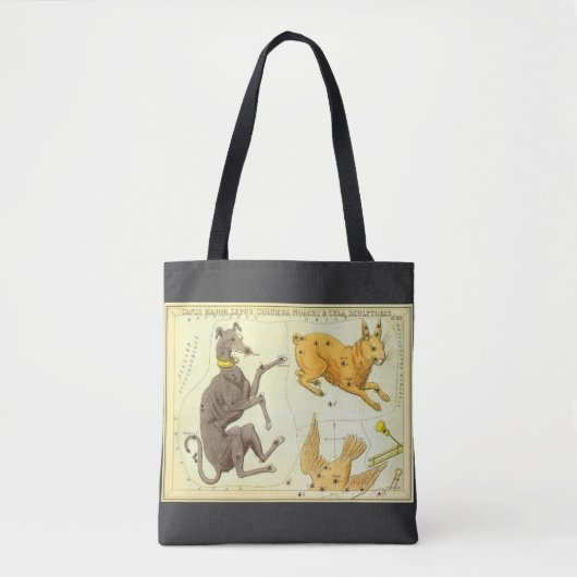 Urania's spiegel, antieke astronomische hemelkaart tote bag (Voorkant)