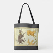 Urania's spiegel, antieke astronomische hemelkaart tote bag (Achterkant)