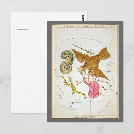 Urania's Spiegel, Antieke Hemelkaart Astronomie Briefkaart (Voorkant / Achterkant)