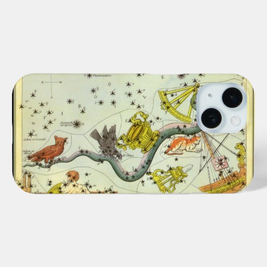 Urania's Spiegel, Antieke Hemelkaart Astronomie Case-Mate iPhone Case (Achterkant (horizontaal))