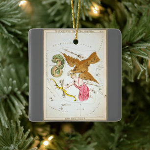 Urania's Spiegel, Antieke Hemelkaart Astronomie Keramisch Ornament