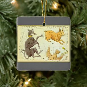 Urania's Spiegel, Antieke Hemelkaart Astronomie Keramisch Ornament