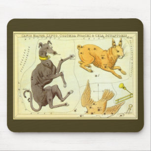 Urania's Spiegel, Antieke Hemelkaart Astronomie Muismat