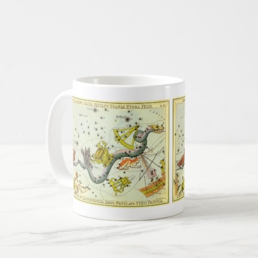 Urania's Spiegel, Oude Hemelkaart Astronomie Koffiemok (Voorkant links)