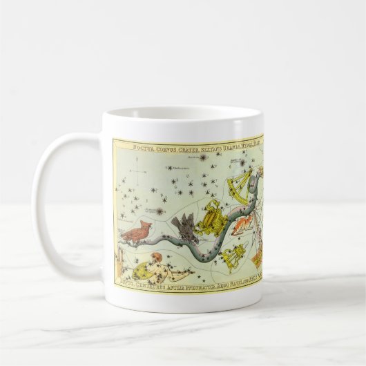 Urania's Spiegel, Oude Hemelkaart Astronomie Koffiemok (Links)