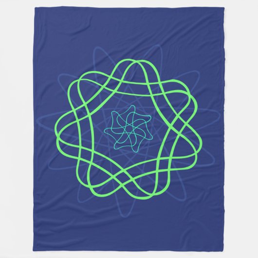 Uranium Gloed Fleece Deken (Voorkant)