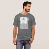 Uranium (U) T-shirt (Voorkant volledig)