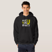 Uranium Wat Wil Jij Hoodie (Voorkant volledig)