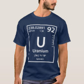 Uraniumelement (wit) T-shirt (Voorkant)