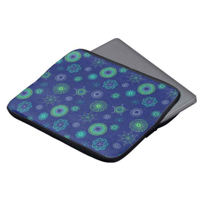 uraniumgloed laptop sleeve (Voorkant top)