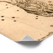 Uranometria Orion Johann Bayer Poster (Hoek)