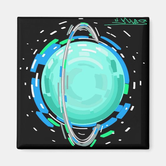 Uranus 22' magneet (Voorkant)