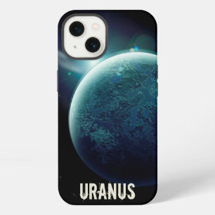 Uranus blauwe planeet 3d heelal ruimte illustratie iPhone 13 hoesje