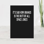 Uranus Butt Space Jokes Planet 9 Space Kaart (Voorkant)