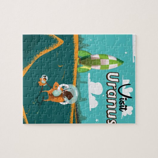 Uranus cartoon Reisposter Legpuzzel (Horizontaal)