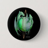 Uranus Dragon Ronde Button 5,7 Cm (Voorkant)
