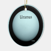 Uranus Full Disc van NASA's Voyager 2 Keramisch Ornament (Links)