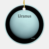 Uranus Full Disc van NASA's Voyager 2 Keramisch Ornament (Achterkant)