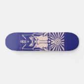 Uranus Hemelgod Griekse Mythologie Blauw Persoonlijk Skateboard (Horizontaal)