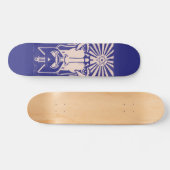 Uranus Hemelgod Griekse Mythologie Blauw Persoonlijk Skateboard (Horizontaal)