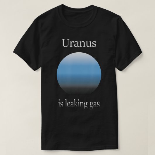 Uranus lekt gas schimmelaarster astronomie S T-shirt (Design voorkant)