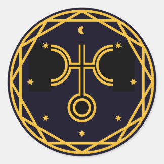 Uranus Occultische Celestial Party Ronde Sticker
