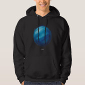 Uranus Planeet Kunstwerk – Kosmische ruimte Illust Hoodie (Voorkant)