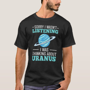 Uranus Planet Ring Solar System Gas Atmosphere Spa T-shirt