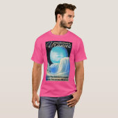 Uranus Retro Space Art T-shirt (Voorkant volledig)