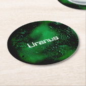 Uranus Ronde Kartonnen Onderzetter (Gebogen)