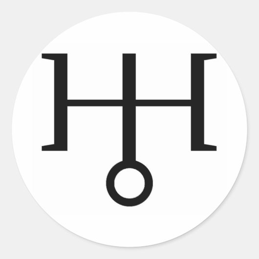 URANUS RONDE STICKER (Voorkant)