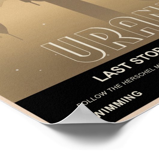 Uranus rustplaats poster (Hoek)