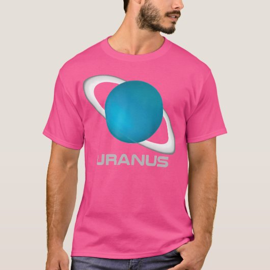 Uranus Shirt zonnestelsel (Voorkant)