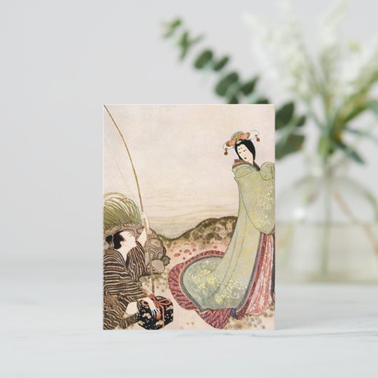"Urashima Taro" van Edmund Dulac Briefkaart (Staand voorkant)