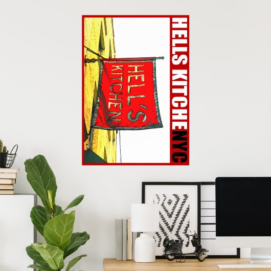 Urban59 ArtWorks Studio Hells Kitchen NYC-Poster Poster (Thuiskantoor)