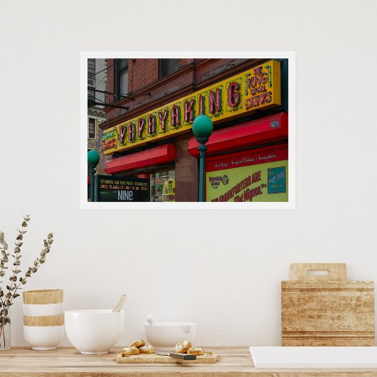 Urban59 Studio "Hot Dog King" Poster (Keuken)