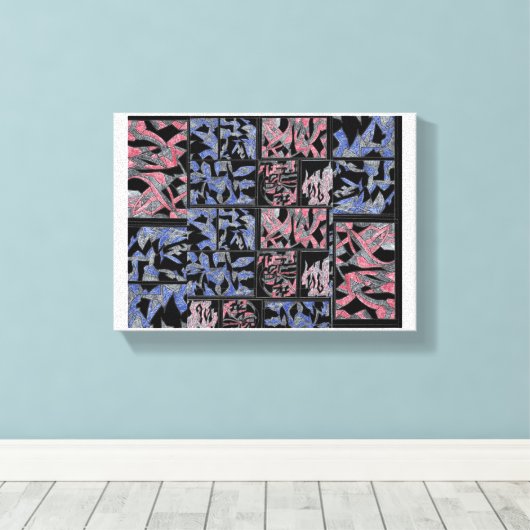 Urban Abstract Harmony Canvas (Insitu (Houten vloer))