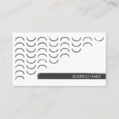 Urban abstract zwart-wit mannelijk visitekaartje (Voorkant)