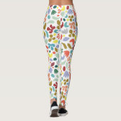 Urban Abstracte organische vormen patroon Leggings (Achterkant)