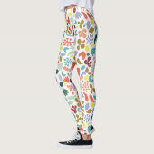 Urban Abstracte organische vormen patroon Leggings (Links)