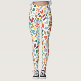 Urban Abstracte organische vormen patroon Leggings