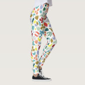 Urban Abstracte organische vormen patroon Leggings (Rechts)