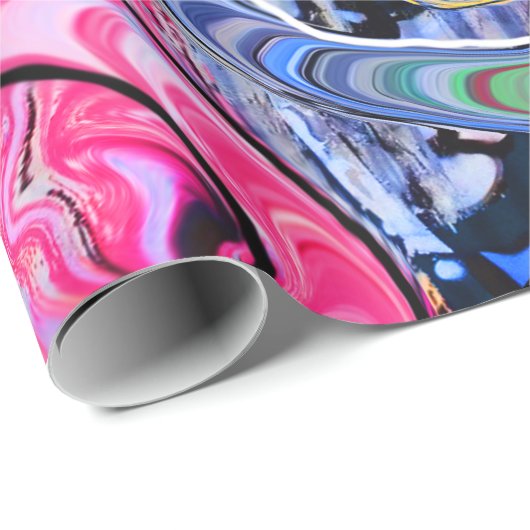 Urban abstracte spin art cadeaupapier (Rol Hoek)