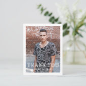 Urban Afstudeerder Foto Afstuderen Hartelijk dank  Briefkaart (Staand voorkant)