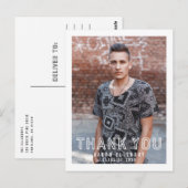 Urban Afstudeerder Foto Afstuderen Hartelijk dank  Briefkaart (Voorkant / Achterkant)