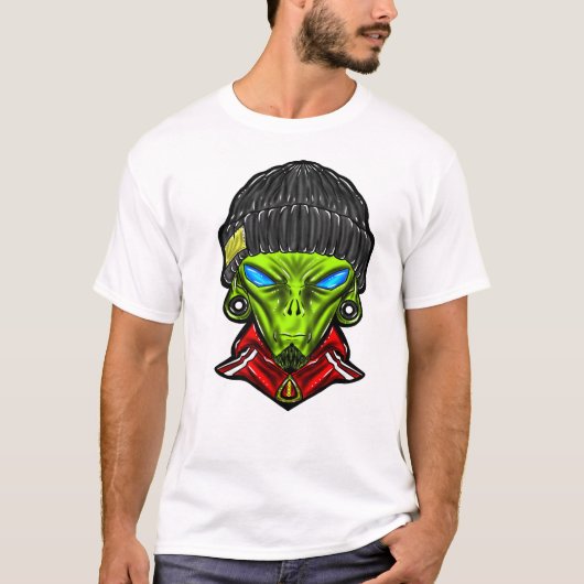 Urban Alien Grafische T-Shirt (Voorkant)