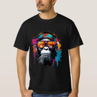 Urban Ape: Graffiti kleurrijke T-shirt kunst